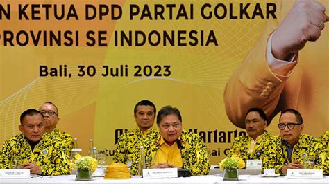 Hasil Pertemuan Golkar Di Bali Dpd Tingkat I Tolak Munaslub Airlangga