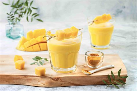 Lassi Al Mango Con Mirtilli Al Naturale