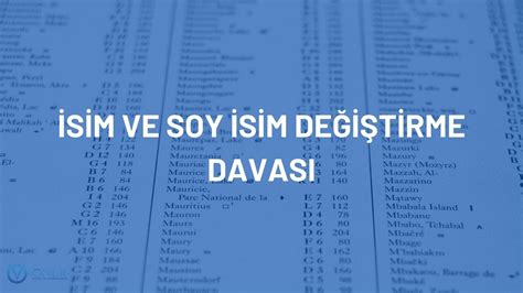 İsim ve Soy İsim Değiştirme Davası Bakırköy Boşanma Avukatı Öner