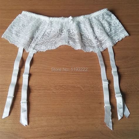 Women Girl Sexy Lingerie Wedding Garter Waist Lace Garter Belt Embroidery Mesh Double Breasted