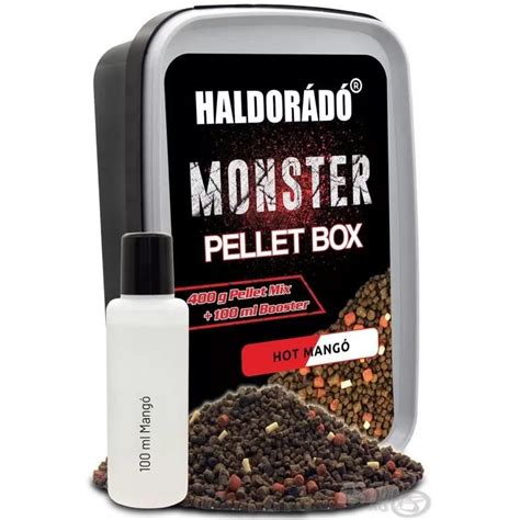 HALDORÁDÓ MONSTER Pellet Box Hot Mangó Haldorádó Webáruház