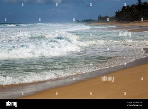 Sunset beach - Oahu, Hawaii Stock Photo - Alamy