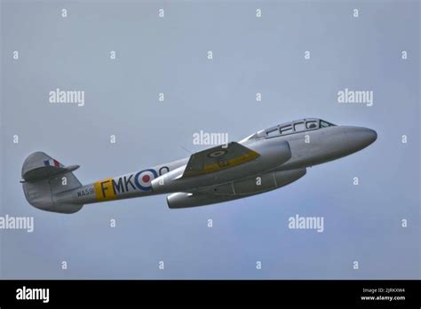 Gloster Meteor Early Jet Aircraft Cold War Fighter Stock Photo Alamy