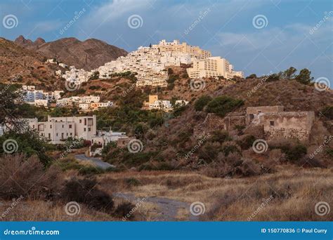 The Mojacar Pueblo A Spanish Village Perched High Upon A Hillside