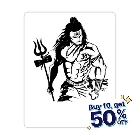 Mahakal Sticker For Sale By Symbolikas Lord Shiva Sketch Shiva