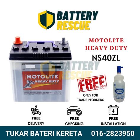 Installation Provided NS40 NS40ZL Motolite Heavy Duty WET Car