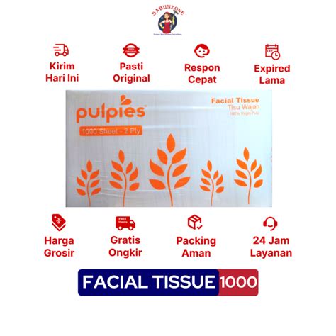 Tisu Wajah Pulpies Facial Tissue Ply Jumbo Pack Sheets Lazada