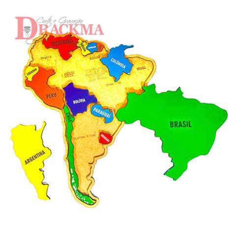 Quebra Cabe A Mapa Da Am Rica Do Sul Drackma