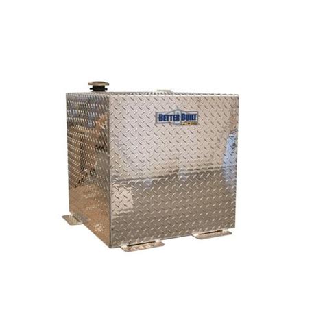 Better Built Heavy Duty Series 50 Gallon Silver Square Steel Truck Transfer Tank In The Truck