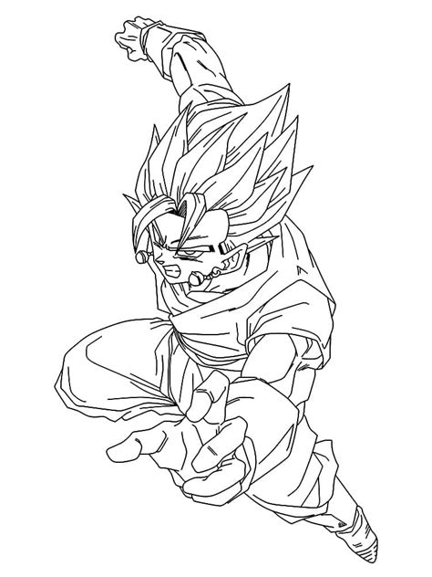 Desenhos De Super Saiyajin Vegetto Para Colorir E Imprimir The