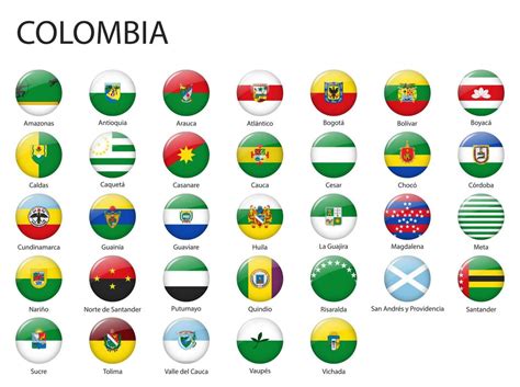 All Flags Of Regions Of Colombia Template For Your Design 21857883