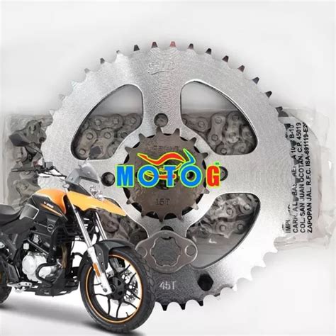 Kit Arrastre Sprocket Cadena Piñon Italika V200 18 20 Envío gratis