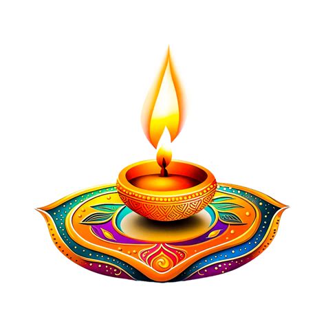 Diwali Oil Lamp Generative Ai 32518076 Png