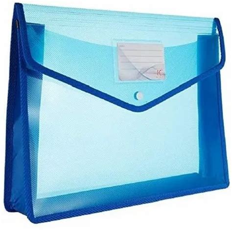 Fedus Document Plastic Transparent Envelope File Storage Bag With Snap