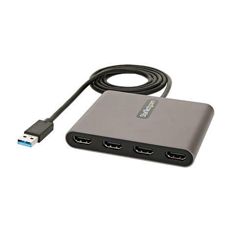 Usb 30 To 4x Hdmi Adapter External Video And Graphics