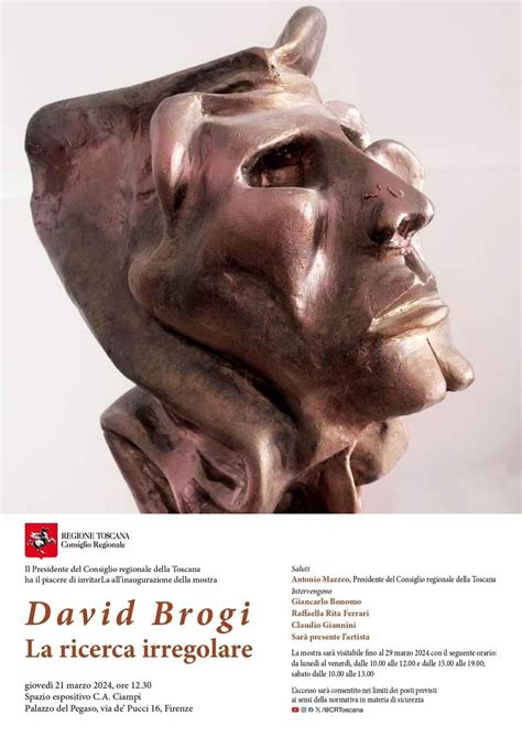 La Ricerca Irregolare Sculture E Dipinti Di David Brogi Palazzo