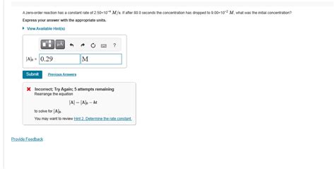 Solved A Zero Order Reaction Has A Constant Rate Of Chegg