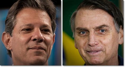 XP Ipespe para o 2º turno Bolsonaro tem 59 e Haddad 41