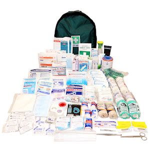 LIV OUTDOOR FIRST AID KIT COMPLETE SET IN BACKPACK