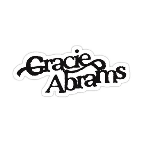 Gracie Abrams Logo Sticker For Sale By Aestheticqueen In 2024 Phone