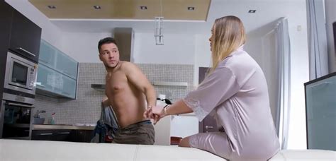 Sneaky Woman Is Getting Rocked On The Leather Couch Zb Porn