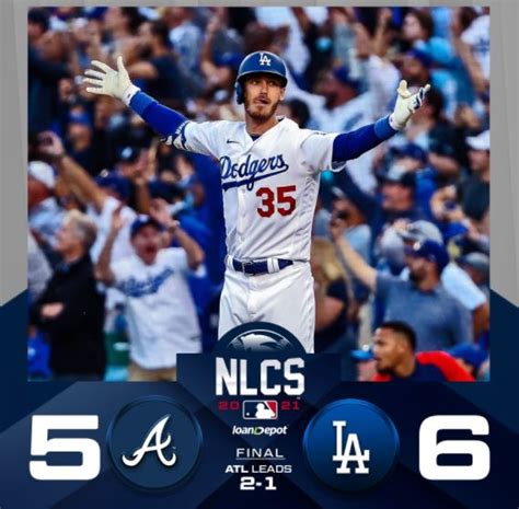 Los Dodgers De Los Angeles Derrotaron Por A Los Bravos De Atlanta