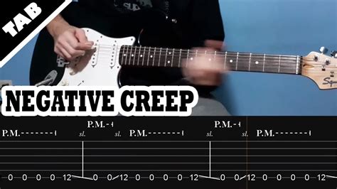 Negative Creep Nirvana Guitar Tab Lesson Tutorial Youtube