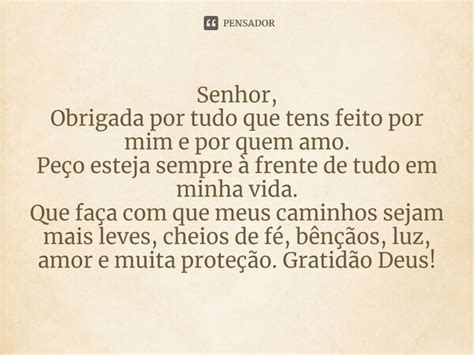 Senhor Obrigada por tudo que tens Laís Carvalho Diário Meu