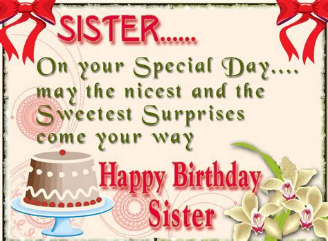 Surprise Birthday Card for Sister ~ Send Everyday