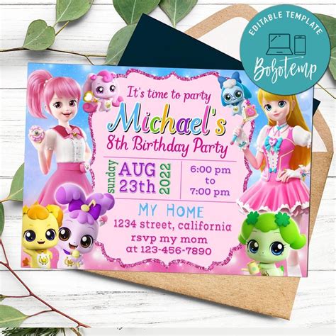 Catch Teenieping Invitation Customizable Template Diy Bobotemp