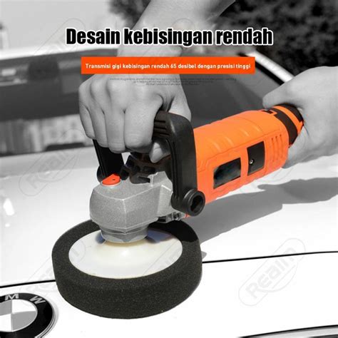 Jual REAIM Mesin Poles 900w Mobil Polisher Polisher 7inch Perbaikan