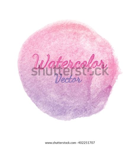 Vector Pink Purple Water Color Circle Stock Vector Royalty Free