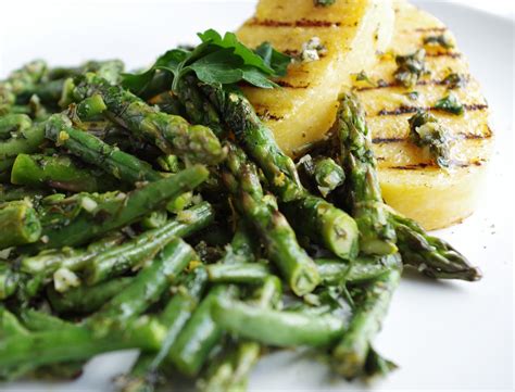 Grilled Polenta And Garlic Herb Greens Euphoric Vegan