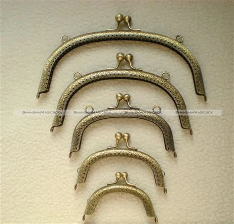 1Pc DIY 8 5CM 10 5CM 12 5CM 16 5CM 20CM Curve Bronze Purse Frame Metal