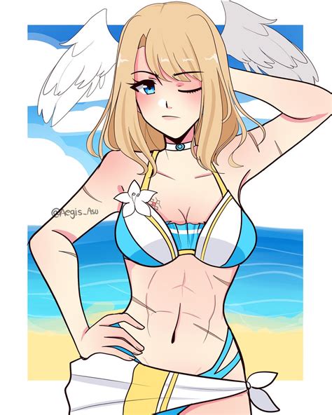 リョナルシゼタ ryona lucizeta on Twitter RT Aegis Asu Swimsuit Eunie