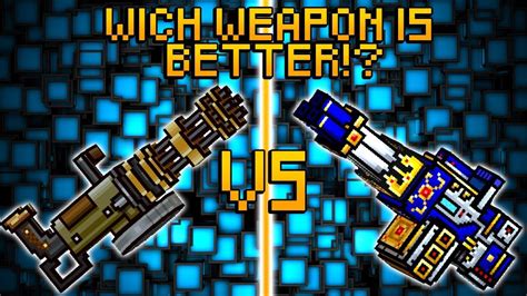 Pixel Gun D Hand Gatling Vs Excalibur Youtube