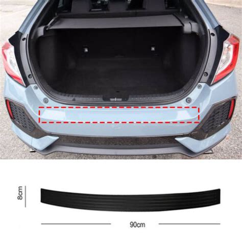 Rubber Rear Bumper Sill Plate Protector Pcs For Honda Civic Hatchback