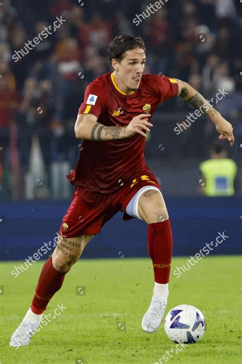 Romas Nicolo Zaniolo Action During Italian Editorial Stock Photo