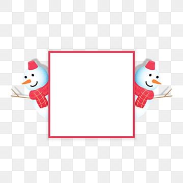 Frame Snow Psd With Man Frame Snow Winter Frame Png Transparent