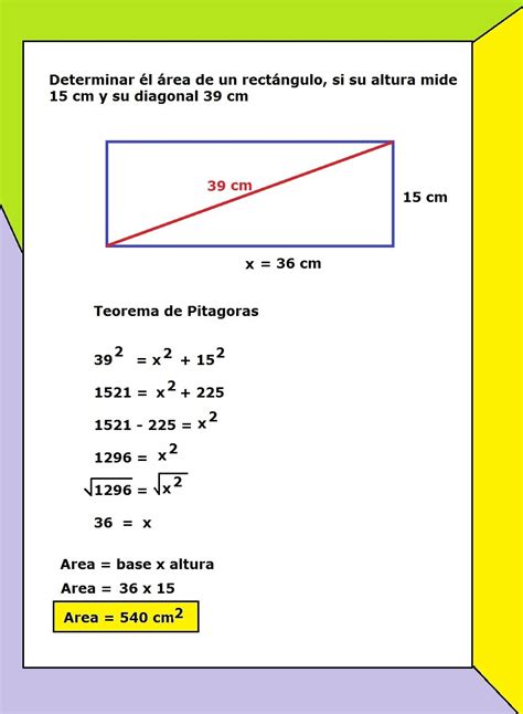 Altura De Un Rectangulo Formula Estudiar