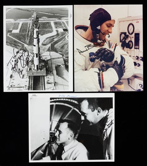 14 Signed Photographs From Various Astronauts