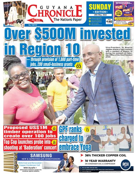 Guyana Chronicle E Paper 29 05 2022 By Guyana Chronicle Issuu