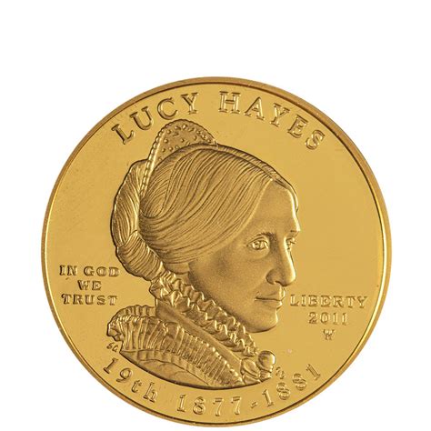 W Oz Proof First Spouse Lucy Hayes Gold Coins L Bgasc