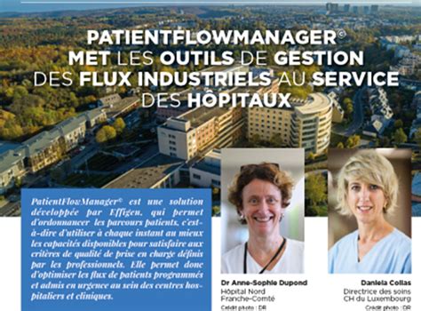 Décembre 2021 PatientFlowManager met les outils de gestion des flux