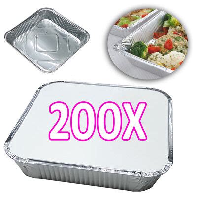 X X X Large Aluminium Foil Food Containers With Lids Uked Ebay