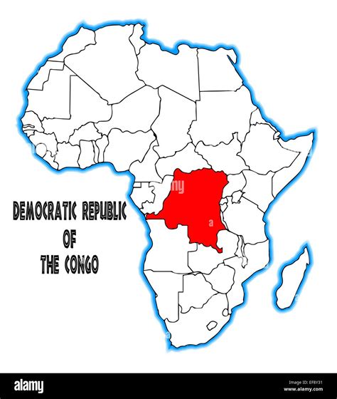 Map Of Africa Democratic Republic Of Congo