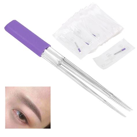 Pcs Manual Tattoo Needle Makeup Microblading Eyebrow X Rl Tattoo