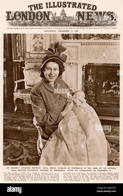 Princess Elizabeth Later Queen Elizabeth II Pictured With Her Eldest