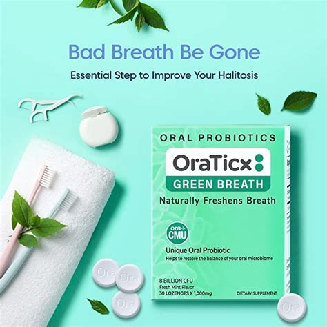 Oraticx Green Breath Oral Care Probiotics Naturally Support Freshens