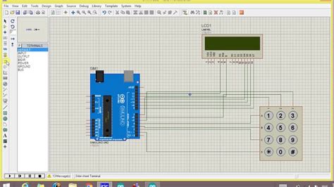 How To Simulate 3x4 Keypad With Arduino In Proteus YouTube